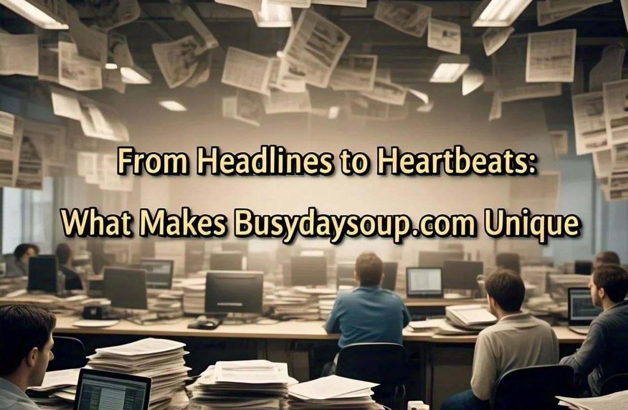 From Headlines to Heartbeats: What Makes Busy day soup Unique